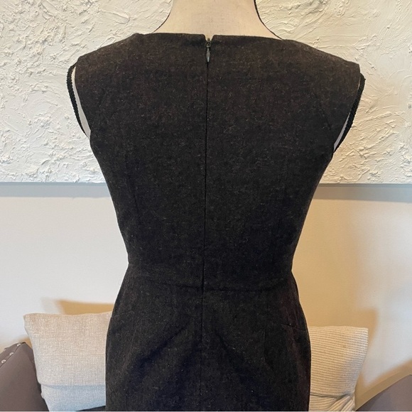 Banana Republic Sheath Brown Dress Wool Blend Size 2 Sleeveless Career NEW NWT. - Picture 6 of 11